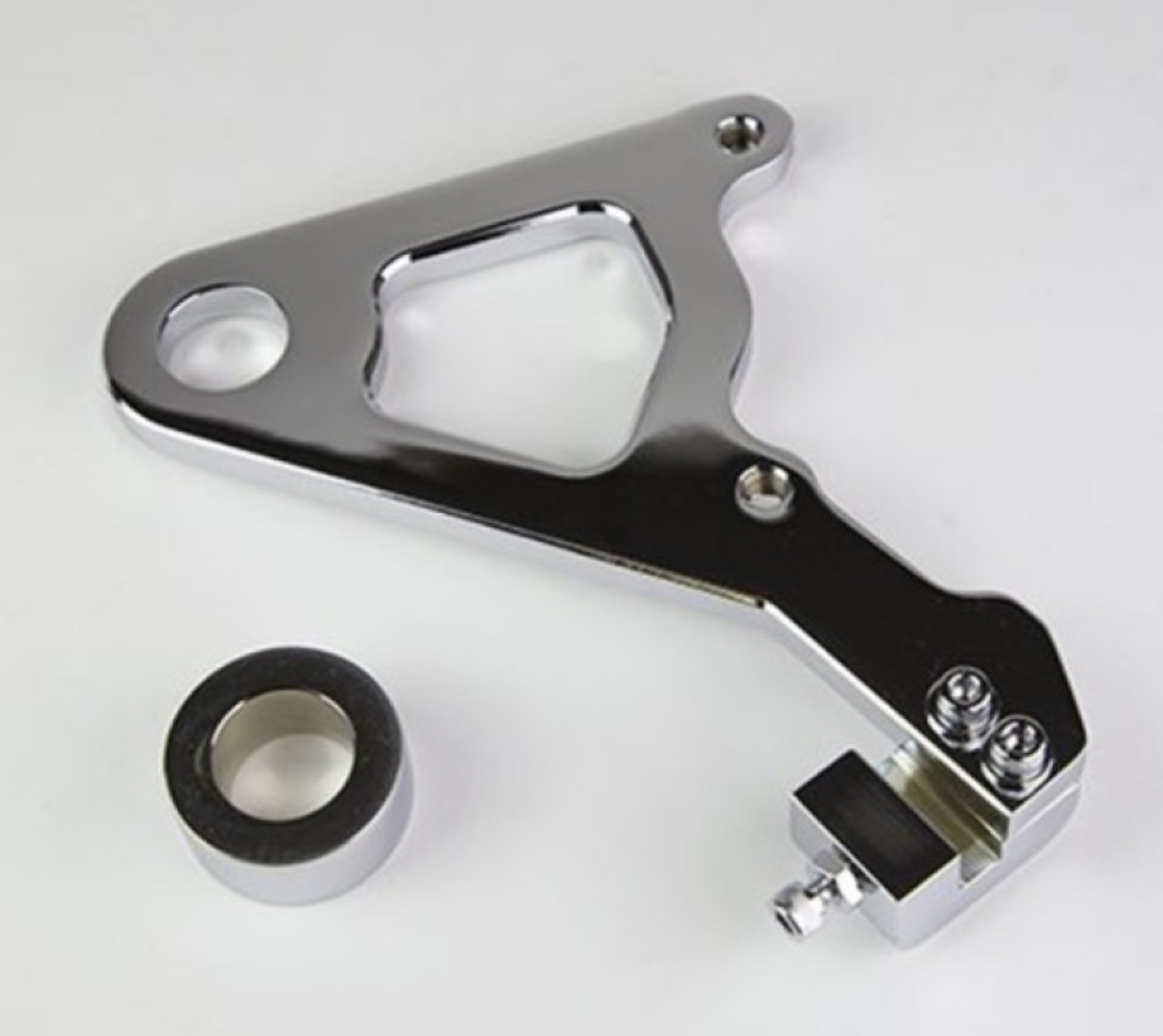 Picture of Wilwood Caliper Mounting Kit Chrome w-Bracket GP310 2000-06 FLH-FLT