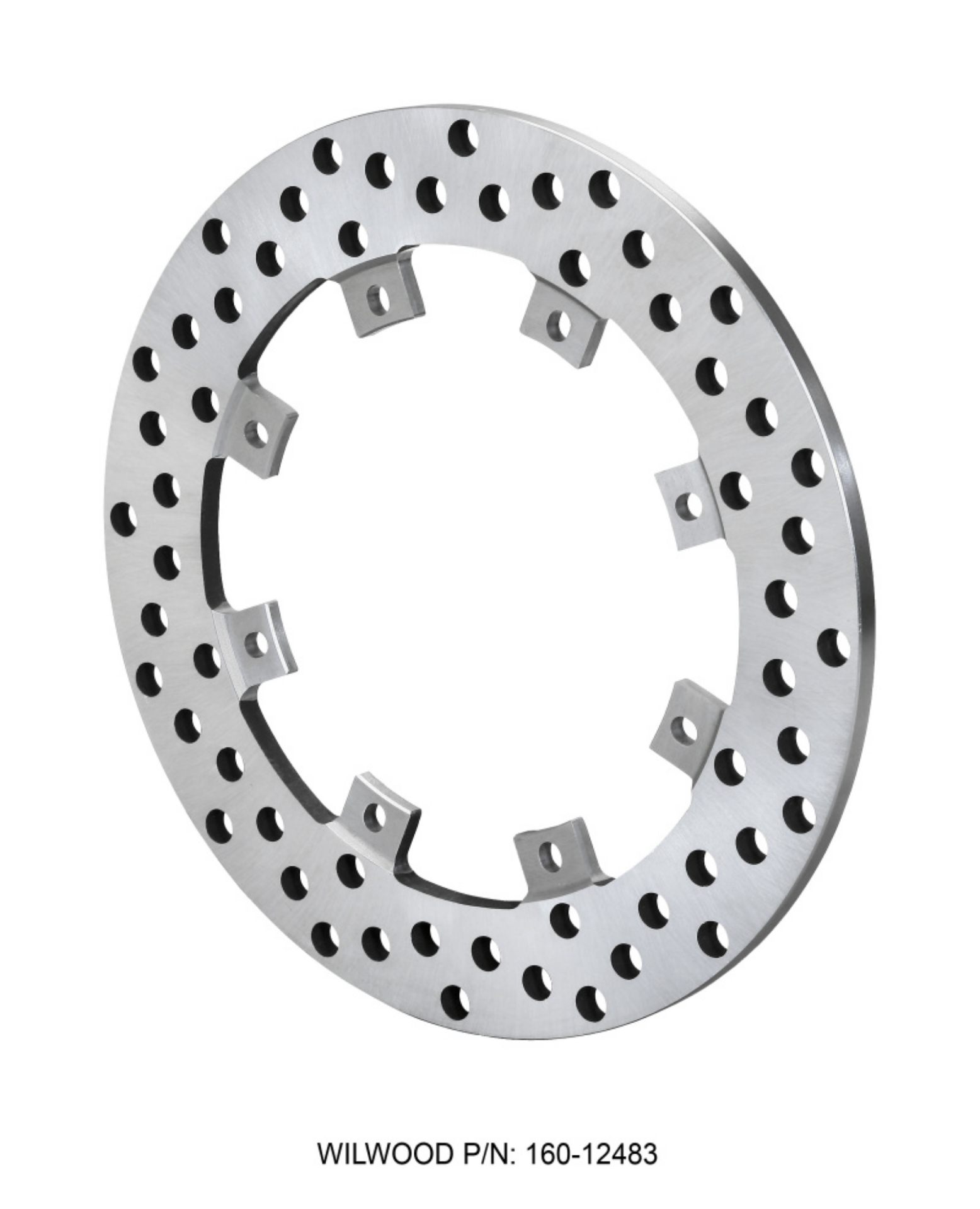 Picture of Wilwood Rotor-SuperAlloy-Rear Drag-Drilled 11-44 x -350 - Dynamic Snap Ring Mnt
