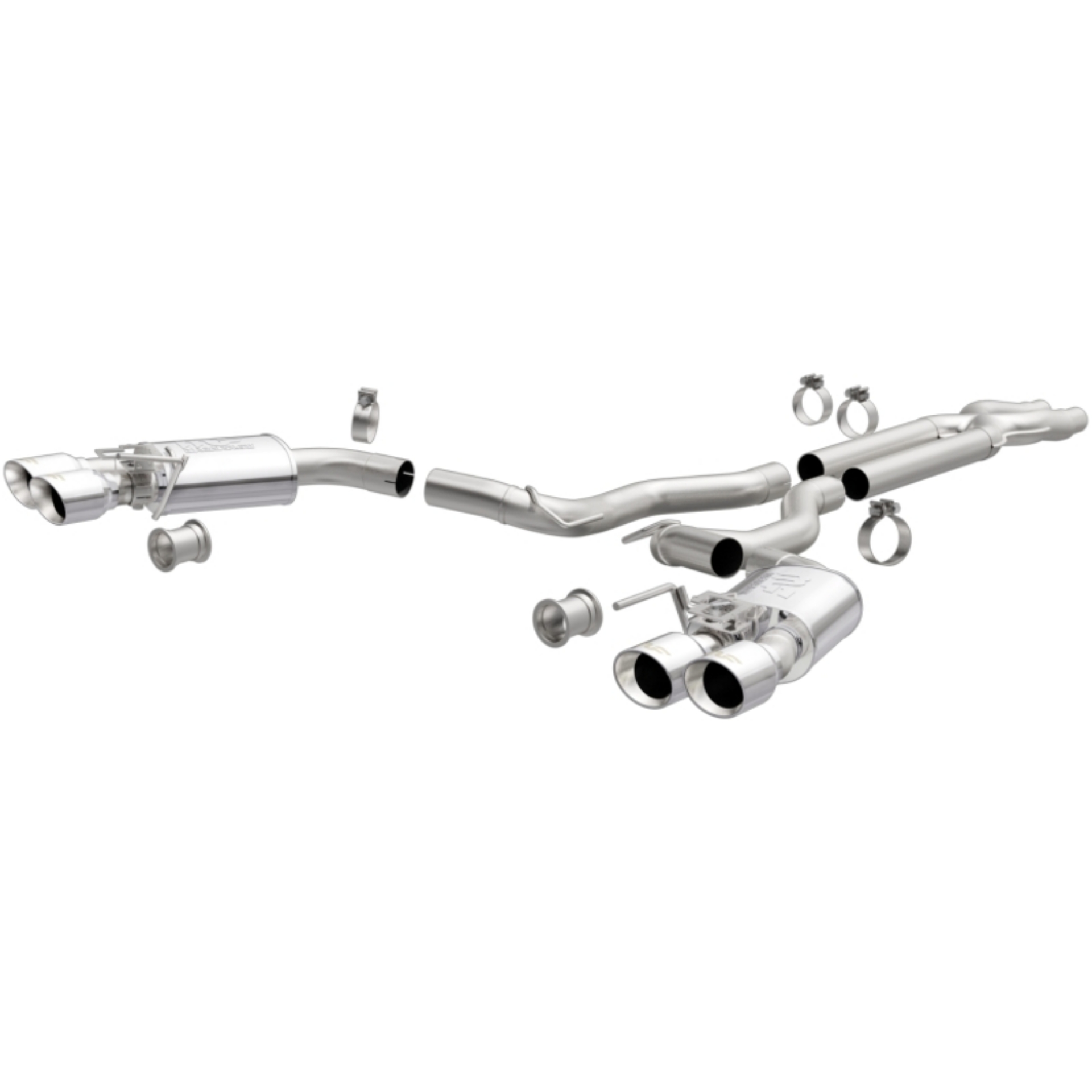 Picture of MagnaFlow SYS Cat-Back 2018 Ford Mustang GT 5-0L Competition Dual Exit Polished 4in Tips