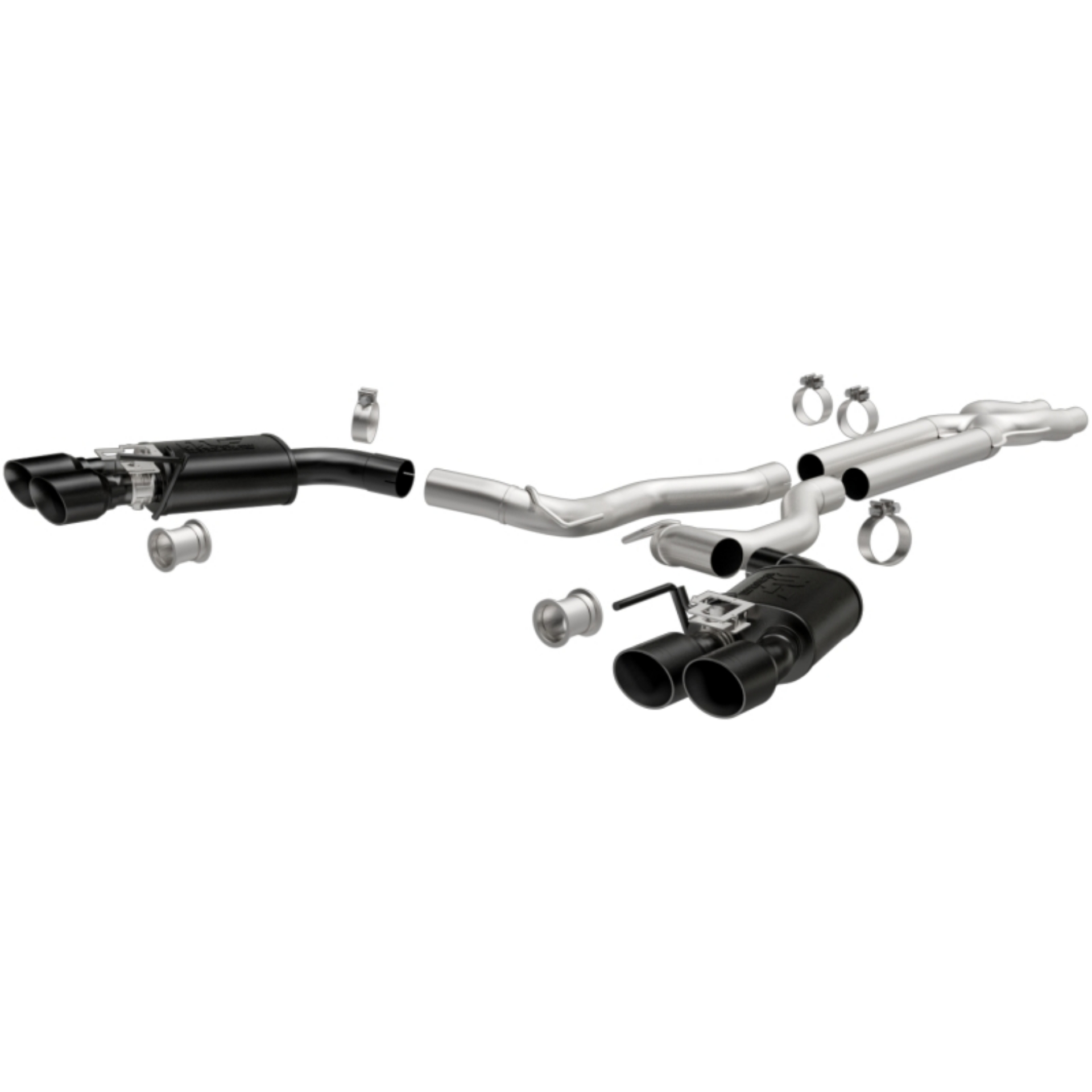 Picture of MagnaFlow SYS Cat-Back 2018 Ford Mustang GT 5-0L Competition Dual Exit Black 4in Tips