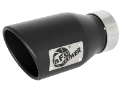 Picture of aFe MACH Force-Xp 409 SS Exhaust Tip Black Left Side 3in In x 4-1-2in Out x 9in L Clamp-On