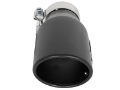 Picture of aFe MACH Force-Xp 409 SS Exhaust Tip Black Left Side 3in In x 4-1-2in Out x 9in L Clamp-On
