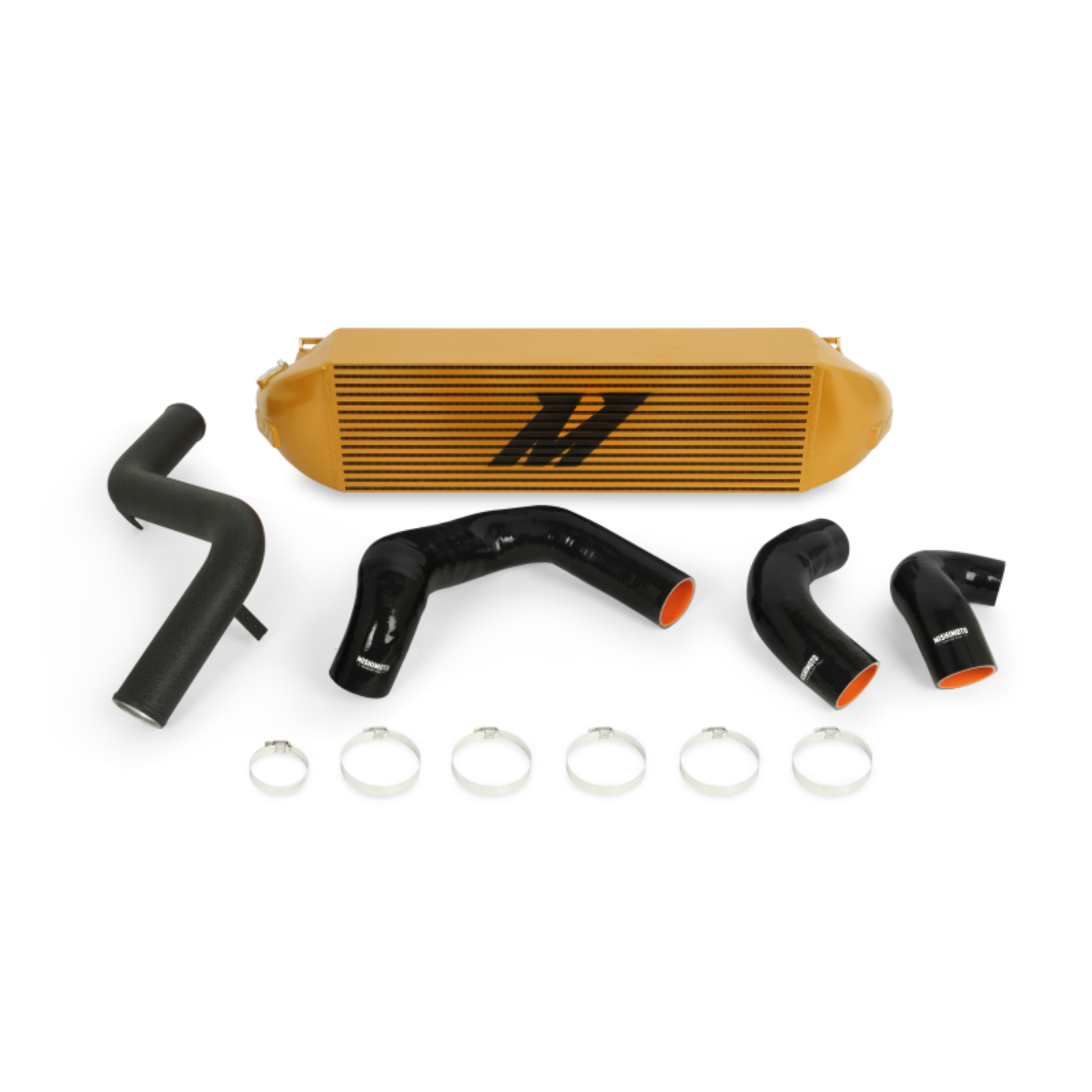 Picture of Mishimoto 2013+ Ford Focus ST Gold Intercooler w- Black Pipes
