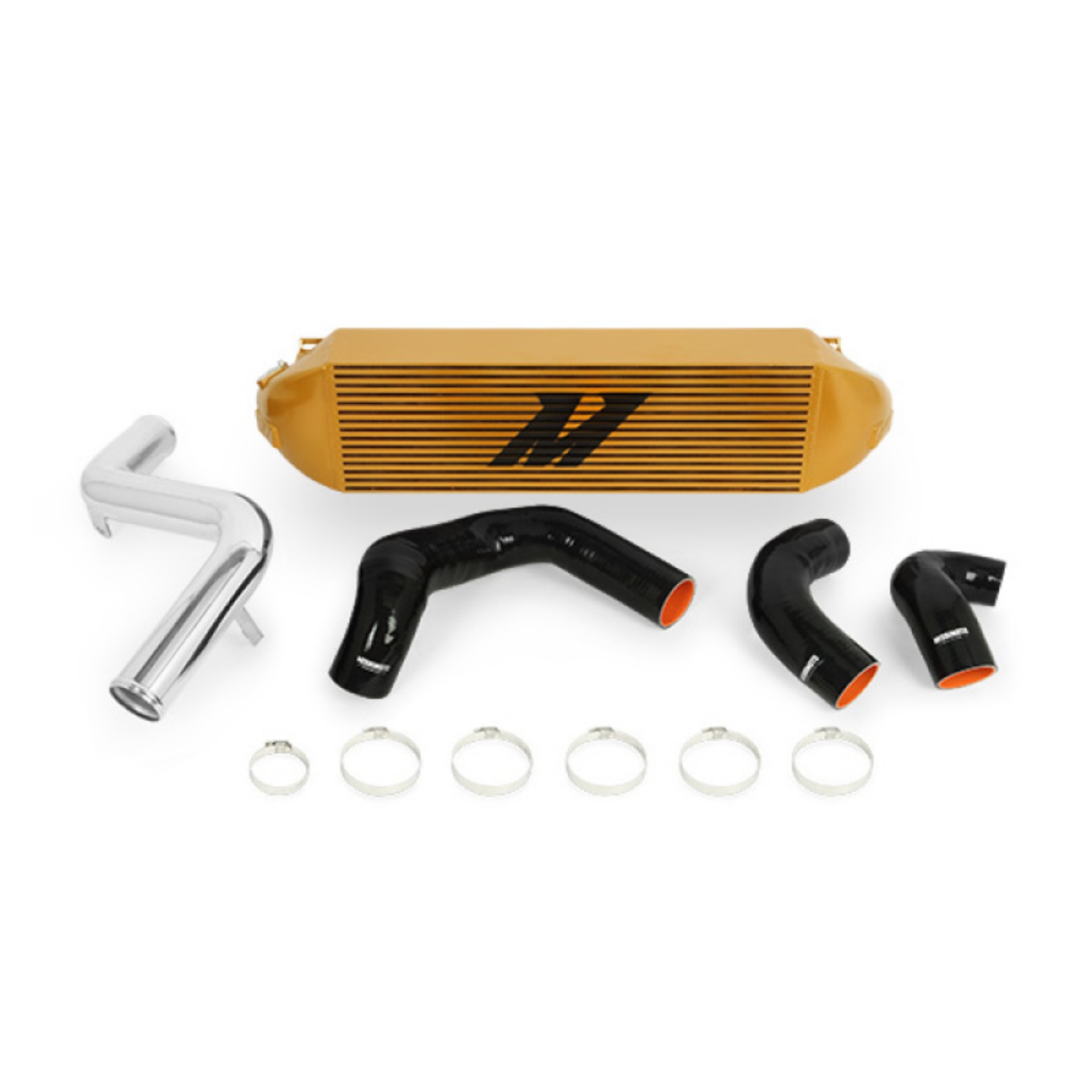 Picture of Mishimoto 2013+ Ford Focus ST Gold Intercooler w- Polished Pipes