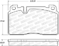 Picture of StopTech 07-15 Audi Q7 Street Performance Front Brake Pads