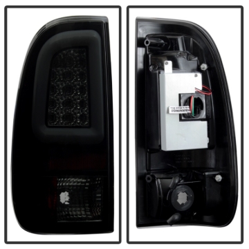 Picture of Spyder 08-16 Ford Super Duty F-250 V3 Light Bar LED Tail Lights - Blk Smoke ALT-YD-FS07V3-LBLED-BSM