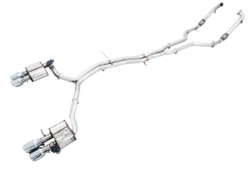 Picture of AWE Tuning Audi B9 S5 Sportback SwitchPath Exhaust - Non-Resonated Silver 90mm Tips