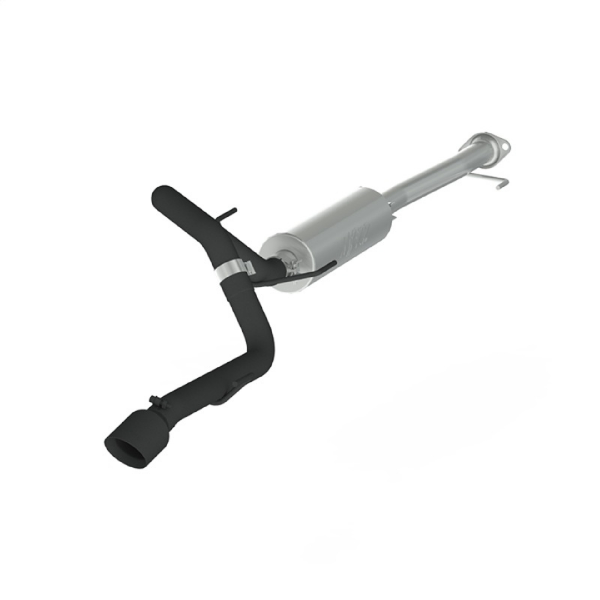 Picture of MBRP 10-18 Toyota 4 Runner BLK 4in O-D Tip Single Rear Exit 2-5in Cat Back Exhaust