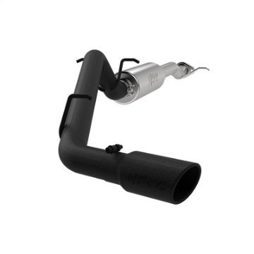 Picture of MBRP 17+ Chevrolet Colorado 2-5L-3-6L 3in Cat Back Single Side Exit w- 4in Tip - Back Coated