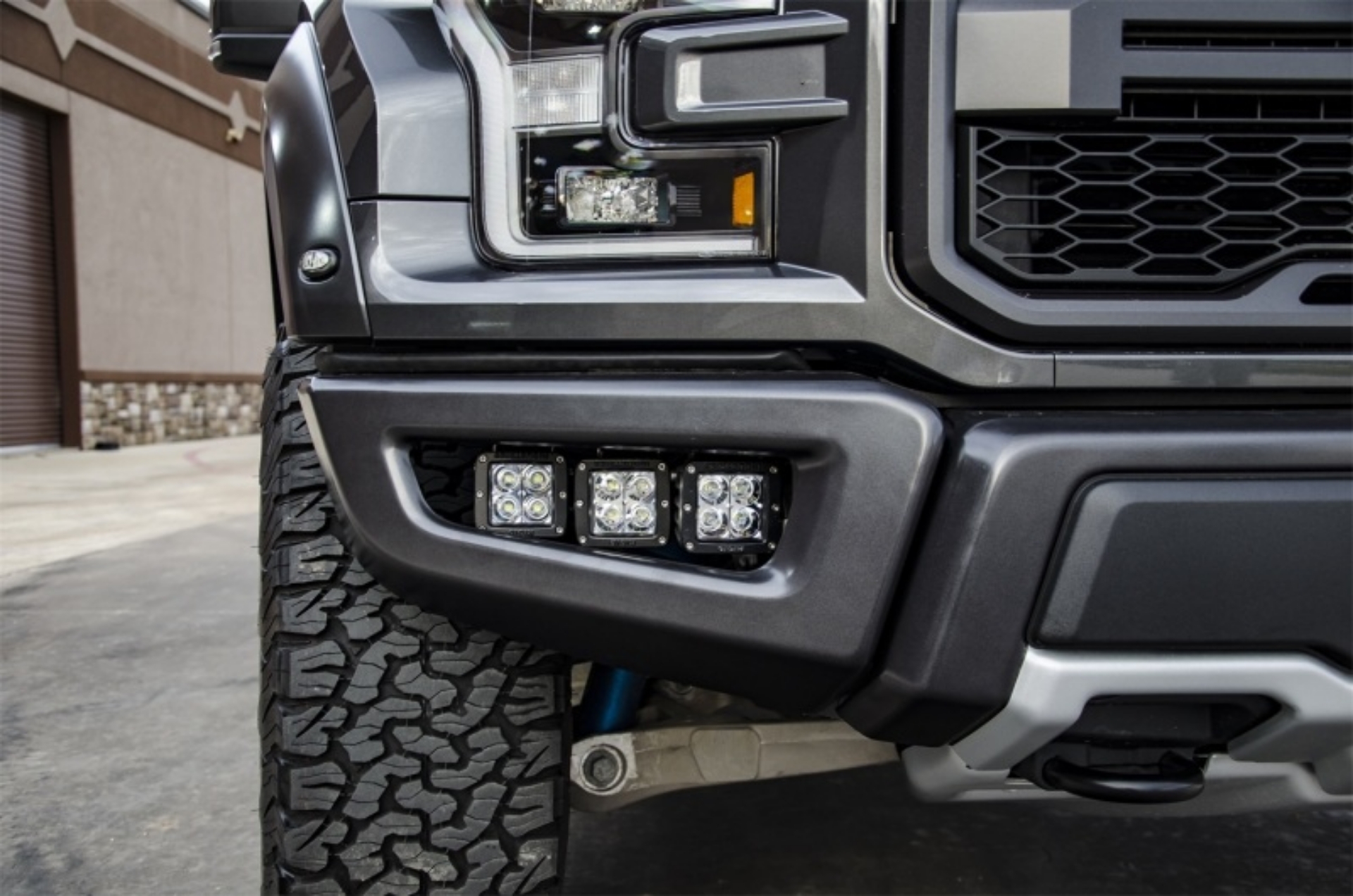 Picture of N-Fab LBM Bumper Mounts 2017 Ford Raptor - Tex- Black