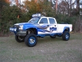 Picture of N-Fab Nerf Step 01-06 Chevy-GMC 1500-2500-3500 Crew Cab 8ft Bed - Gloss Black - Bed Access - 3in