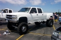 Picture of N-Fab Nerf Step 92-00 Chevy-GMC 2500-3500 Crew Cab 8ft Bed - Gloss Black - Bed Access - 3in