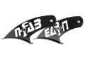 Picture of N-Fab Roof Mounts 09-14 Ford F150-Raptor - Gloss Black - 49 Series