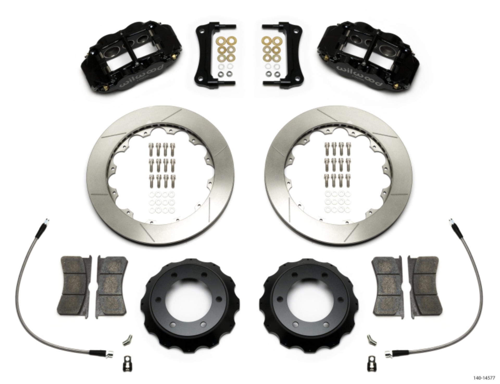 Picture of Wilwood Narrow Superlite 6R Front Kit 12-88in Slotted Rotor w- Lines 05-15 Toyota Tacoma
