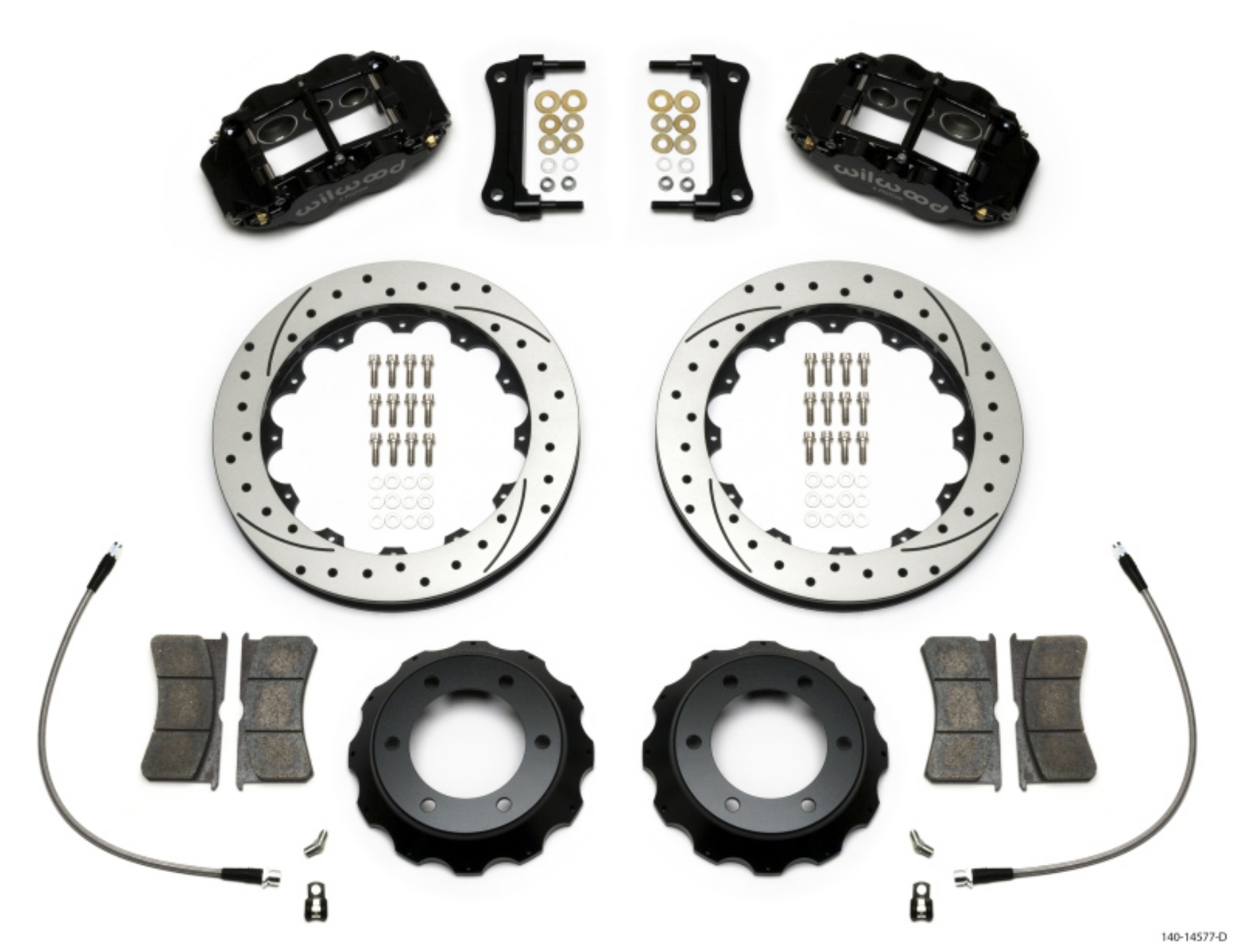 Picture of Wilwood Narrow Superlite 6R Front Kit 12-88in Drilled Rotor w- Lines 05-15 Toyota Tacoma