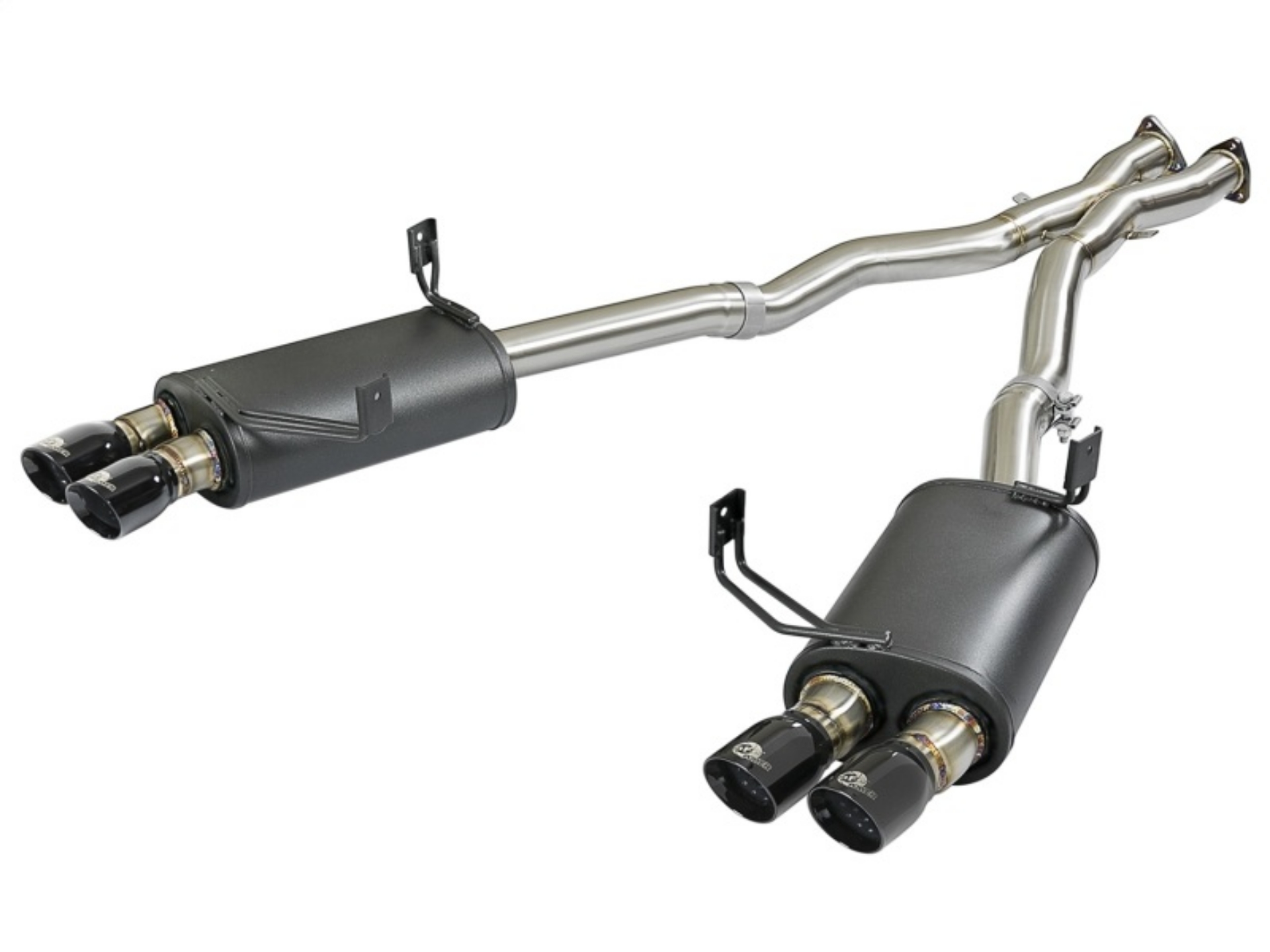Picture of aFe MACH Force-Xp 2-1-2in 304 SS Cat-Back Exhaust w- Black Tips 05-08 BMW Z4 M Coupe E86 L6 3-2L