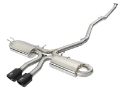 Picture of aFe Takeda 3in 304 SS Cat-Back Exhaust System w- Black Tips 2017+ Honda Civic Si 4dr I4 1-5L t