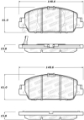 Picture of StopTech Sport Performance 13-17 Honda Accord Front Brake Pads