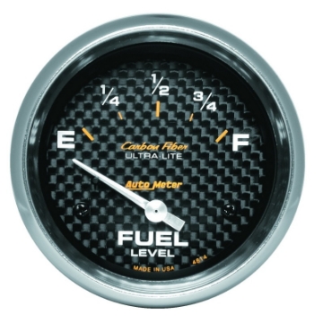 Picture of AP 65+ GM 2-5-8in Fuel Level Carbon Fiber Electric Gauge Pod
