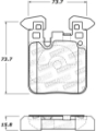 Picture of StopTech 12-15 BMW 335i Street Performance Rear Brake Pads