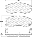 Picture of StopTech Performance 4-89-99 Mitsubishi Eclipse GST Front Brake Pads