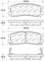 Picture of StopTech Performance 4-89-99 Mitsubishi Eclipse GST Rear Brake Pads