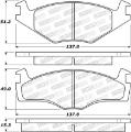 Picture of StopTech 85-93 Volkswagen Cabriolet Street Performance Front Brake Pads