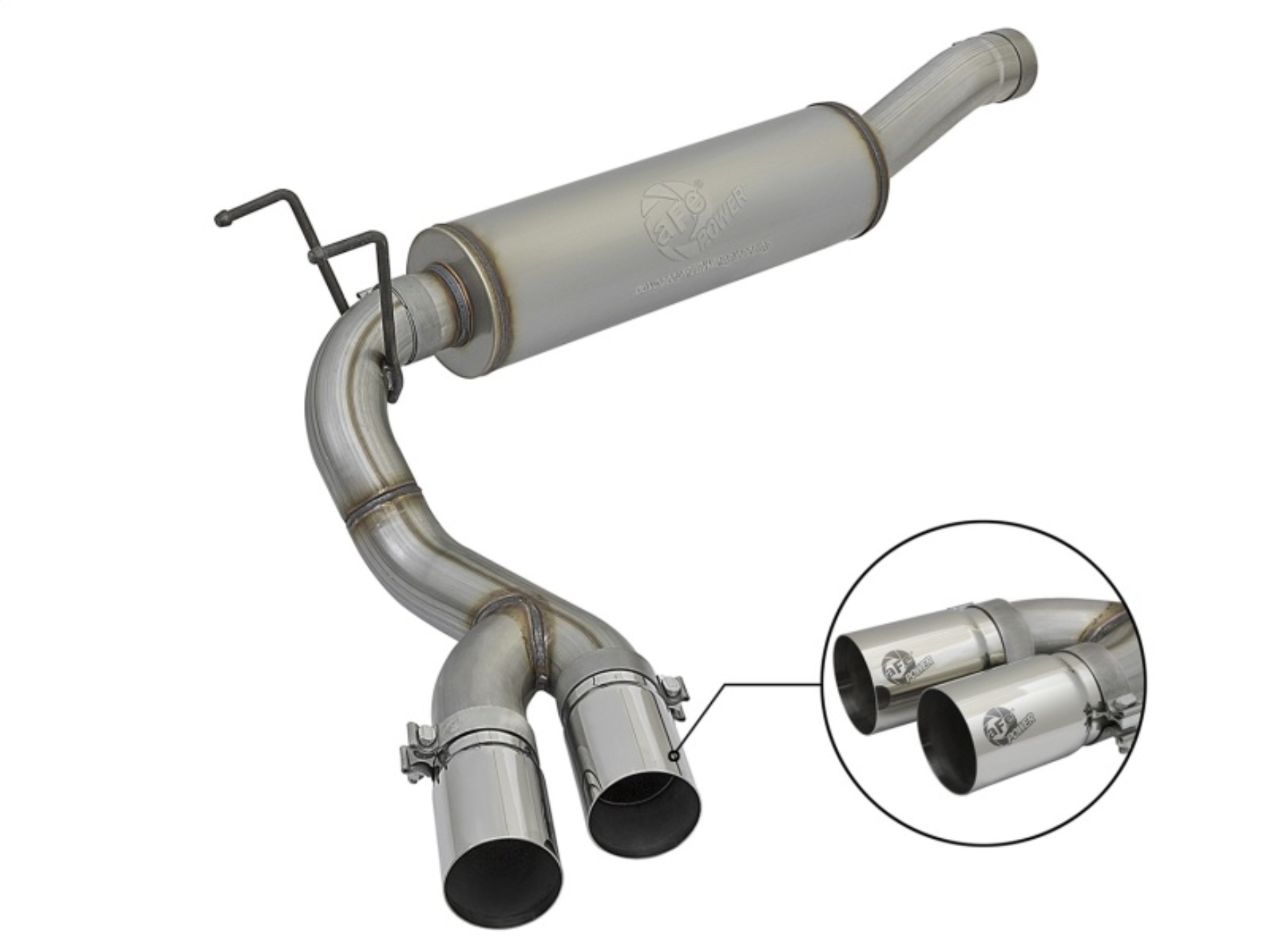 Picture of aFe POWER Rebel Series 3-5in 409 SS Cat Back Exhaust w-Pol Tips 14-17 RAM 2500-3500 V8-6-4L Hemi