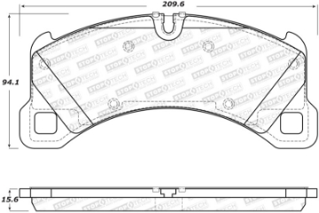 Picture of StopTech 2015+ Porsche Macan - 2017+ Porsche Panamera Street Performance Front Brake Pads