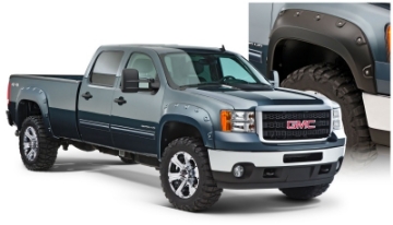 Picture of Bushwacker 11-14 GMC Sierra 3500 Fleetside Boss Pocket Style Flares 4pc Excludes Dually - Black