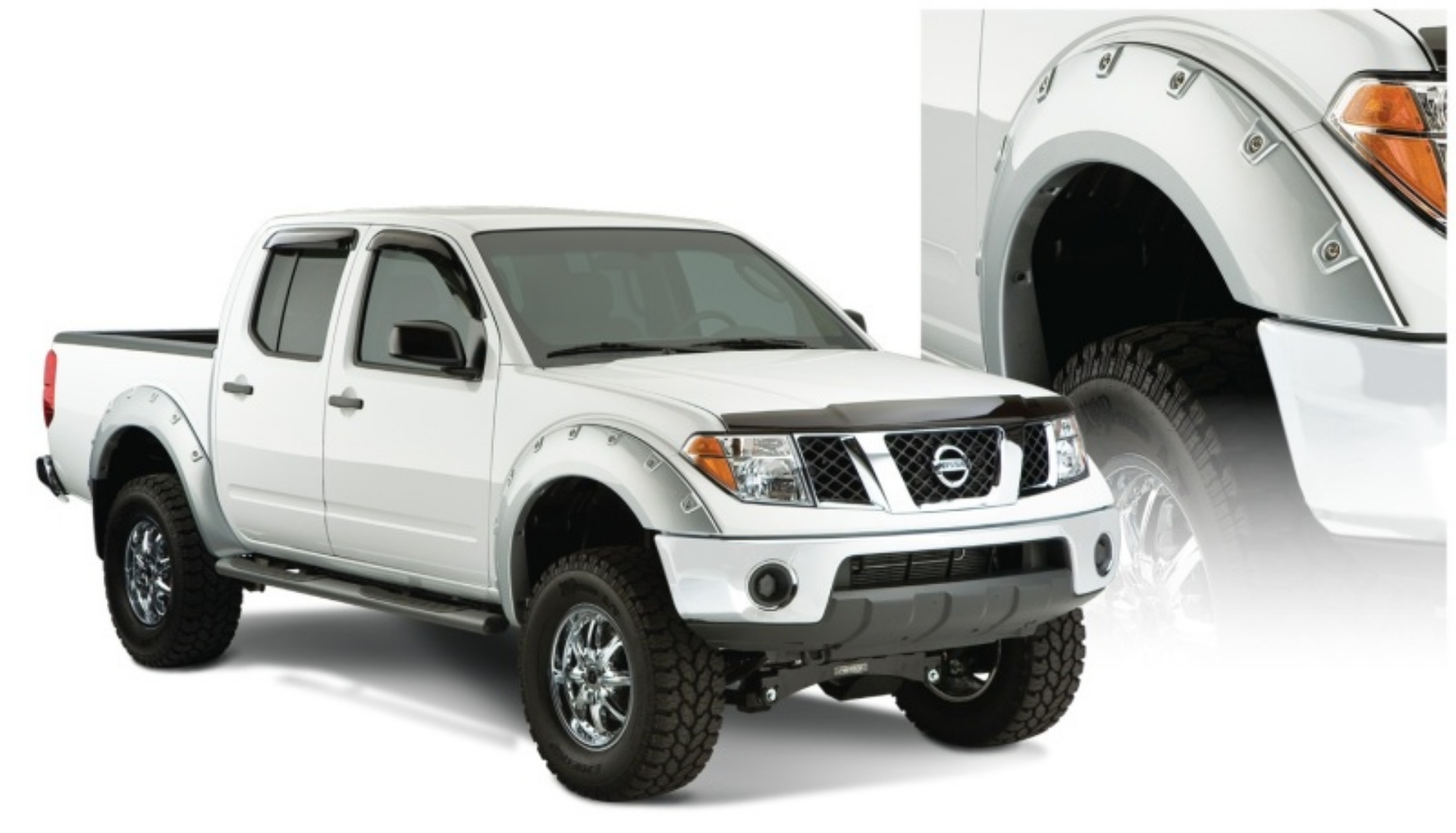 Picture of Bushwacker 06-14 Nissan Frontier Styleside Boss Pocket Style Flares 4pc 73-3in Bed - Black