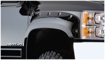 Picture of Bushwacker 07-14 Chevy Silverado 2500 HD Cutout Style Flares 2pc - Black