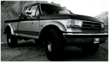 Picture of Bushwacker 87-91 Ford Bronco Cutout Style Flares 2pc - Black