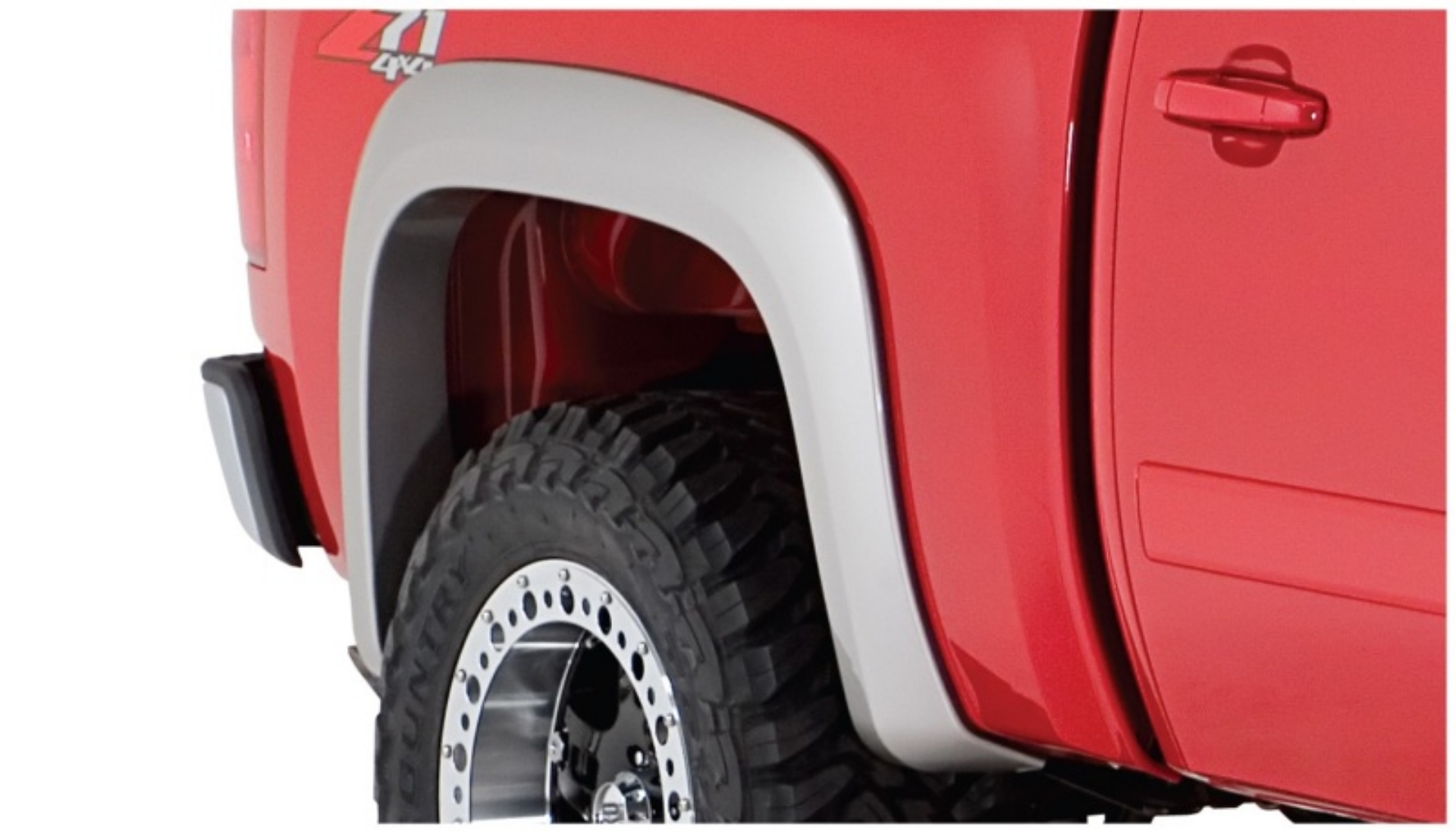 Picture of Bushwacker 07-14 Chevy Silverado 2500 HD Fleetside Extend-A-Fender Style Flares 2pc - Black