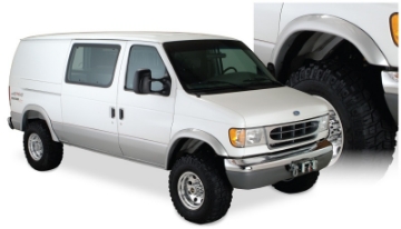 Picture of Bushwacker 92-14 Ford E-250 Super Duty Extend-A-Fender Style Flares 2pc - Black