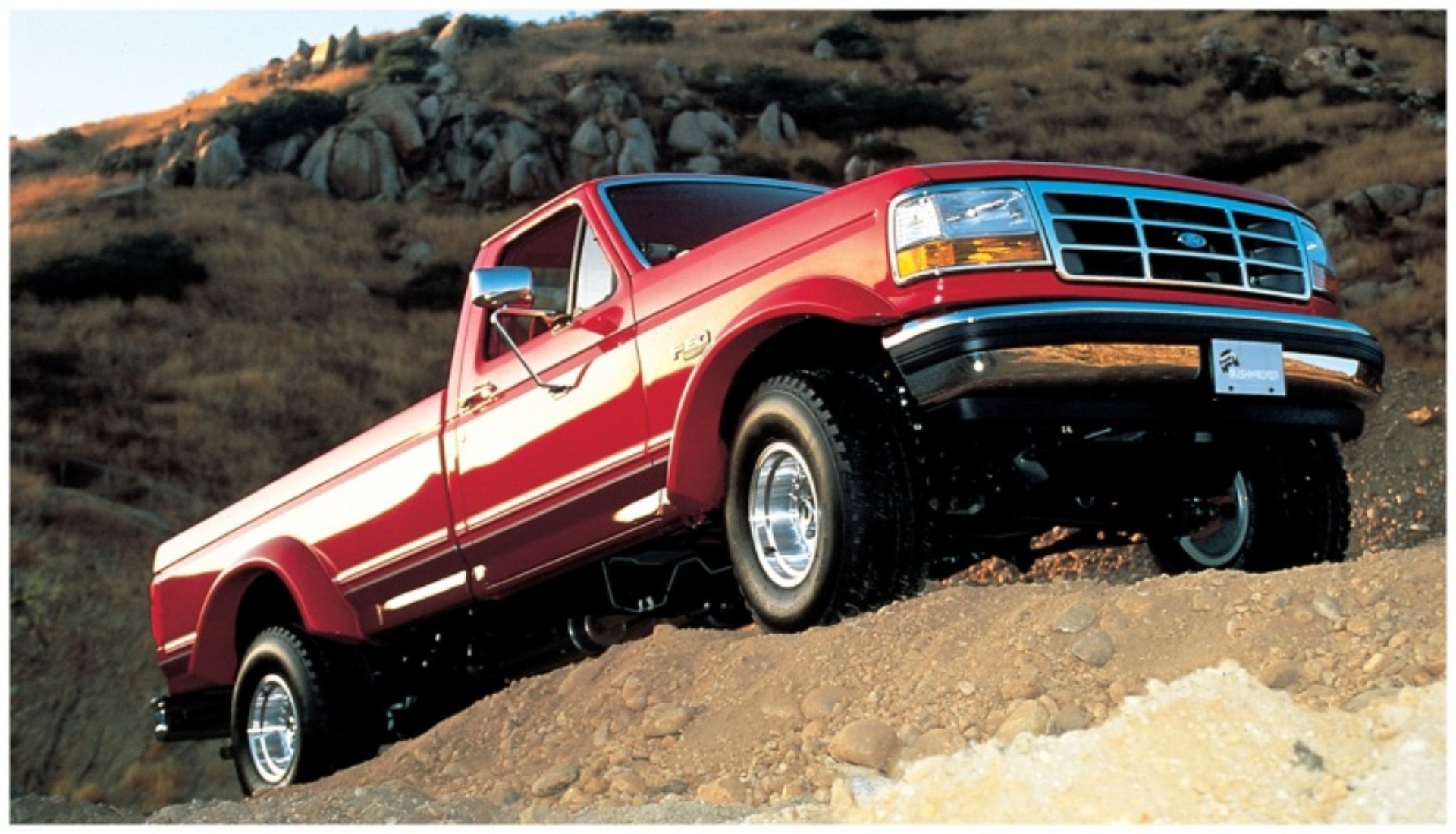 Picture of Bushwacker 92-96 Ford Bronco Extend-A-Fender Style Flares 2pc - Black