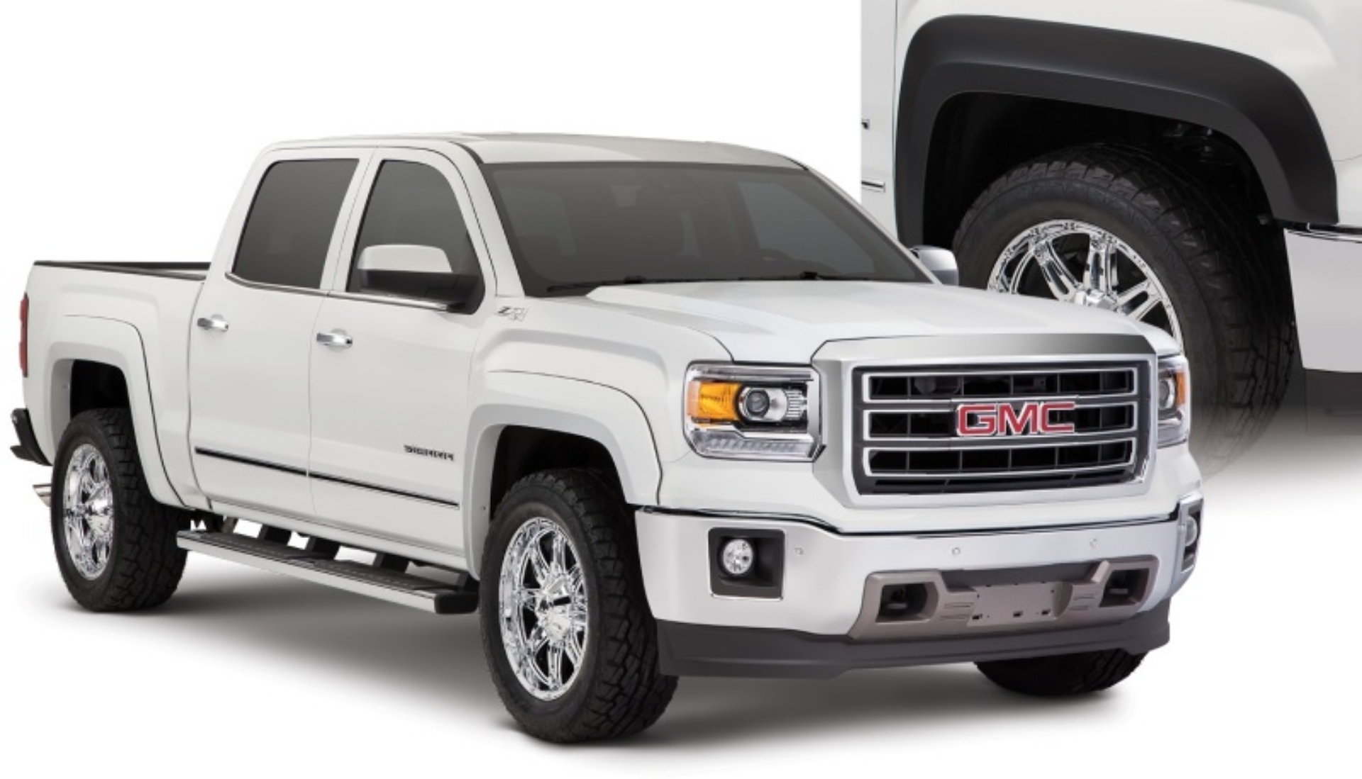 Picture of Bushwacker 14-15 GMC Sierra 1500 Extend-A-Fender Style Flares 4pc - Black