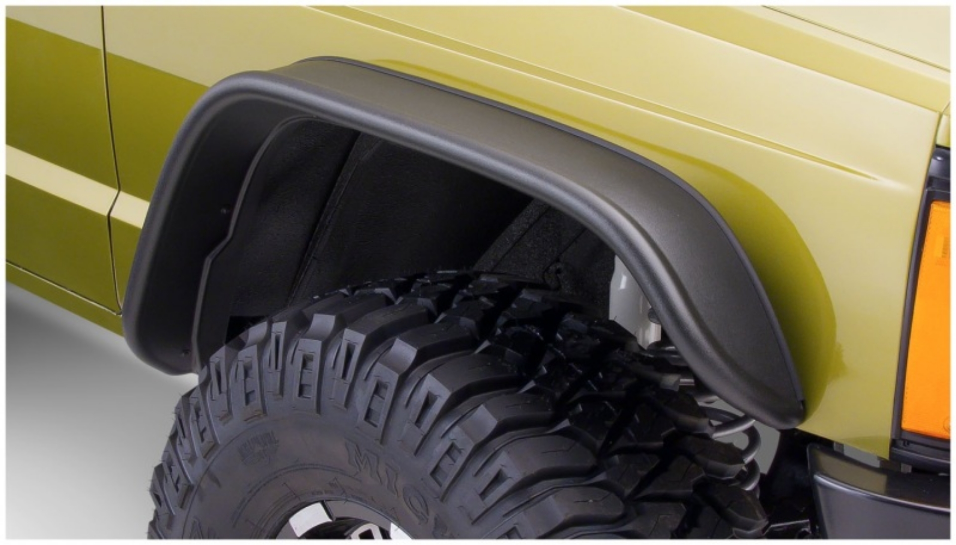 Picture of Bushwacker 84-01 Jeep Cherokee Flat Style Flares 2pc - Black