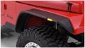 Picture of Bushwacker 87-95 Jeep Wrangler Flat Style Flares 4pc Excludes Renegade - Black