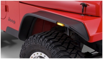 Picture of Bushwacker 87-95 Jeep Wrangler Flat Style Flares 4pc Excludes Renegade - Black