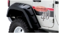 Picture of Bushwacker 07-18 Jeep Wrangler Unlimited Max Pocket Style Flares 2pc Extended Coverage - Black