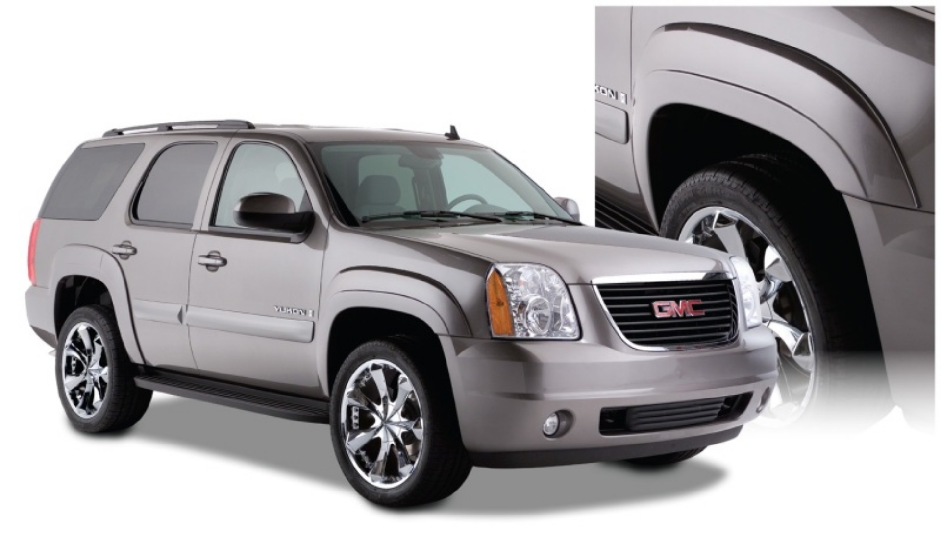 Picture of Bushwacker 07-11 GMC Yukon OE Style Flares 4pc Excludes Denali - Black