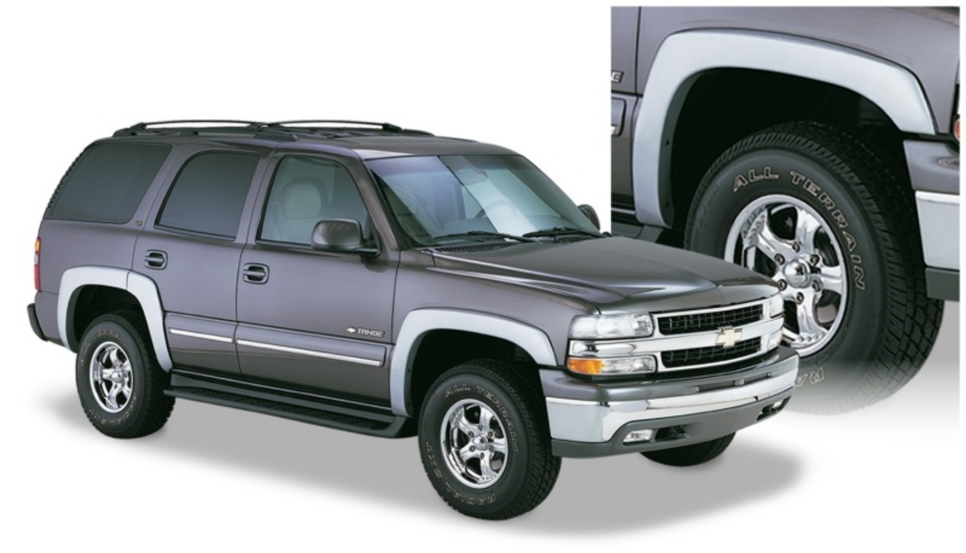 Picture of Bushwacker 00-06 Chevy Tahoe OE Style Flares 4pc 4-Door - Black