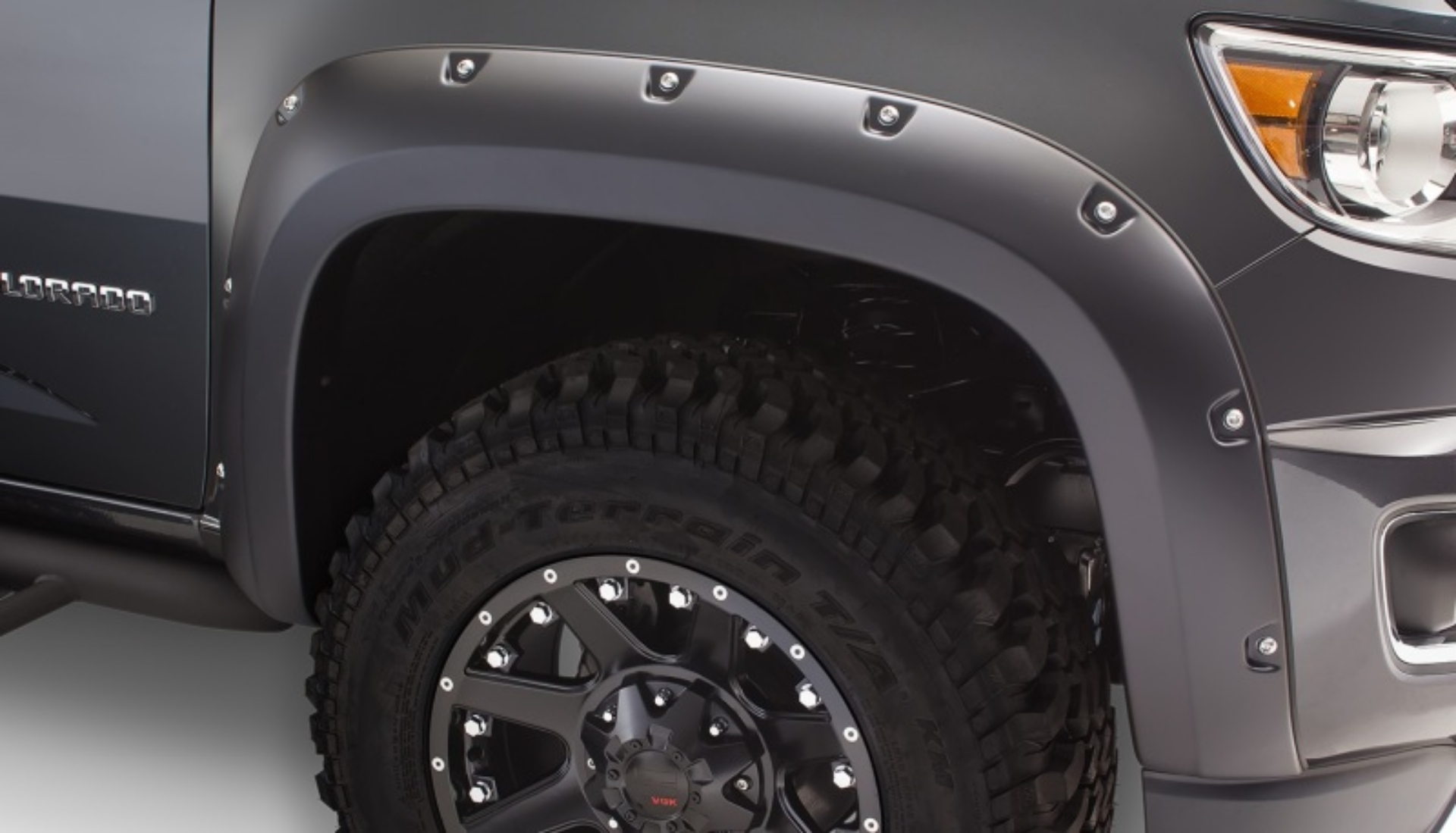Picture of Bushwacker 15-18 GMC Canyon Pocket Style Flares 2pc - Black