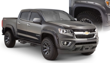 Picture of Bushwacker 15-18 Chevy ado Fleetside Pocket Style Flares 4pc 74-0in Bed - Black