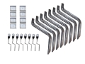 Picture of Lund 92-00 Chevy CK Crew Cab EZ Running Board Mounting Bracket Kit - Brite