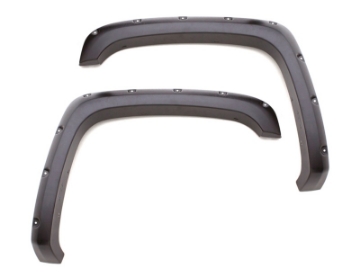 Picture of Lund 15-17 GMC Canyon 5ft- Bed RX-Rivet Style Smooth Elite Series Fender Flares - Black 2 Pc