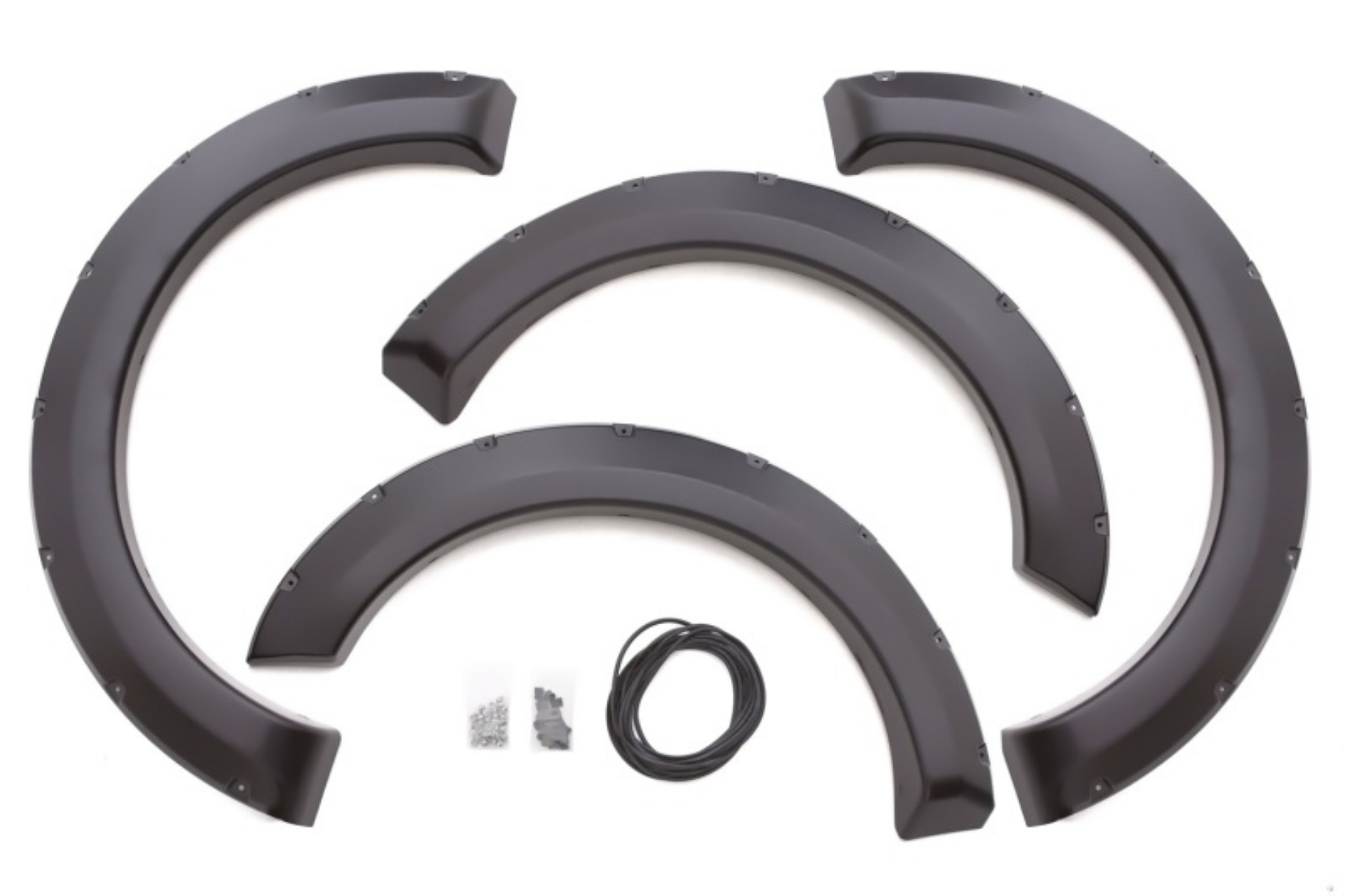 Picture of Lund 04-08 Ford F-150 No Stepside RX-Rivet Style Smooth Elite Series Fender Flares - Black 4 Pc