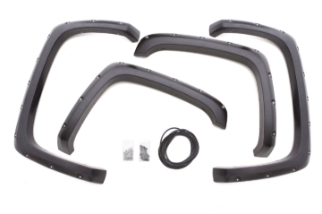 Picture of Lund 14-15 Chevy Silverado 1500 RX-Rivet Style Smooth Elite Series Fender Flares - Black 4 Pc