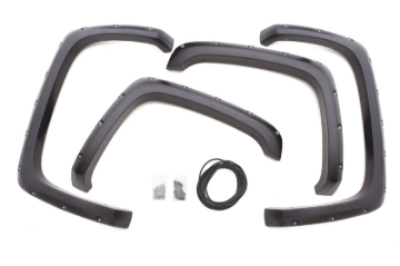 Picture of Lund 99-07 Chevy Silverado 1500 RX-Rivet Style Smooth Elite Series Fender Flares - Black 4 Pc